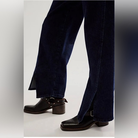 CLOSED Womens Wide Leg Barrel Howea Jeans 29 Bow Leg Baggy High Rise Split Hem - Picture 5 of 16